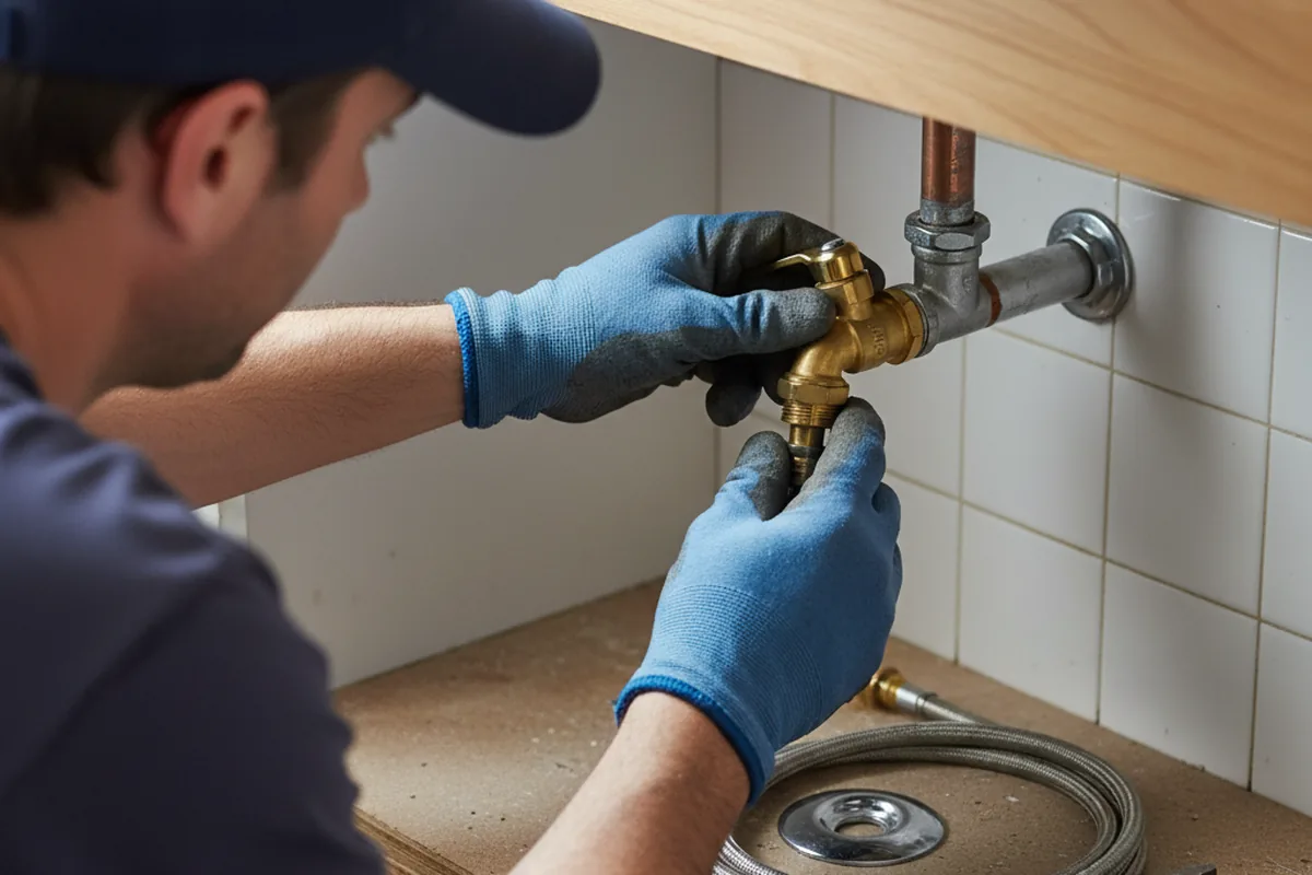 Shutoff valve and fitting work during Faucet and Fixture Repair in Earlimart